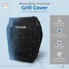 imageKenmore 3Burner Propane BBQ Grill 30000 BTUs Gas Grill with Cast Iron Cooking Grates Folding Side Tables ampamp Wheels Outdoor Grill with Tool Hooks BlackAzure