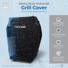 imageKenmore 3Burner Propane BBQ Grill 30000 BTUs Gas Grill with Cast Iron Cooking Grates Folding Side Tables ampamp Wheels Outdoor Grill with Tool Hooks BlackBlackCopper