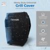 imageKenmore 3Burner Propane BBQ Grill 30000 BTUs Gas Grill with Cast Iron Cooking Grates Folding Side Tables ampamp Wheels Outdoor Grill with Tool Hooks BlackBlackCopper