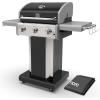 imageKenmore 3Burner Propane BBQ Grill 30000 BTUs Gas Grill with Cast Iron Cooking Grates Folding Side Tables ampamp Wheels Outdoor Grill with Tool Hooks BlackBlack