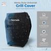 imageKenmore 3Burner Propane BBQ Grill 30000 BTUs Gas Grill with Cast Iron Cooking Grates Folding Side Tables ampamp Wheels Outdoor Grill with Tool Hooks BlackTeal