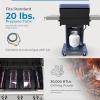 imageKenmore 3Burner Propane BBQ Grill 30000 BTUs Gas Grill with Cast Iron Cooking Grates Folding Side Tables ampamp Wheels Outdoor Grill with Tool Hooks BlackAzure