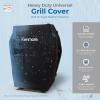 imageKenmore 3Burner Propane BBQ Grill 30000 BTUs Gas Grill with Cast Iron Cooking Grates Folding Side Tables ampamp Wheels Outdoor Grill with Tool Hooks BlackPearl