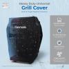 imageKenmore 3Burner Propane BBQ Grill 30000 BTUs Gas Grill with Cast Iron Cooking Grates Folding Side Tables ampamp Wheels Outdoor Grill with Tool Hooks BlackRed