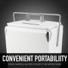 imagePepsi 14Quart Small Cooler  Retro Vintage Classic Style Hard Metal Beverage Cooler for Camping Beach Picnic Pepsi Heritage EditionWhite