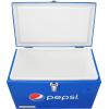 imagePepsi 21Quart Ice Chest Small Portable Cooler HardSided Steel Metal Cooler with Builtin Bottle Opener and Handles Pepsi Blue