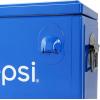 imagePepsi 21Quart Ice Chest Small Portable Cooler HardSided Steel Metal Cooler with Builtin Bottle Opener and Handles Pepsi Blue