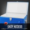 imagePepsi 21Quart Ice Chest Small Portable Cooler HardSided Steel Metal Cooler with Builtin Bottle Opener and Handles Pepsi Blue