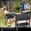 imagePermasteel 80 Quart Party Cooler Rolling Ice Chest with Wheels and Handles for Indoor Outdoor PatioBlack