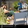 imagePermasteel 80 Quart Party Cooler Rolling Ice Chest with Wheels and Handles for Indoor Outdoor PatioBlue