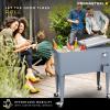 imagePermasteel 80 Quart Party Cooler Rolling Ice Chest with Wheels and Handles for Indoor Outdoor PatioBlue
