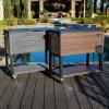 imagePermasteel 80 Quart Party Cooler Rolling Ice Chest with Wheels and Handles for Indoor Outdoor PatioBrown