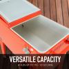imagePermasteel 80 Quart Party Cooler Rolling Ice Chest with Wheels and Handles for Indoor Outdoor PatioOrange