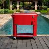 imagePermasteel Outdoor Patio Cooler with Wheels and Handles