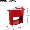imagePermasteel Outdoor Patio Cooler with Wheels and Handles