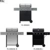 imagePermasteel PP20006AM Gas Grill Leg Extensions for PG40406SOL and PG40406S0L1 2 Pack Black