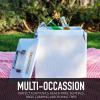 imagePermasteel Retro Vintage 14Qt Portable Ice Chest Hard Metal Beverage Cooler Personal Cooler for Camping Beach Picnic Classic Style WhiteWhite