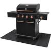 imagePermasteel FireResistant Grill Mat for Outdoor Grill 65quot x 39quot NonSlip Deck Protector Durable Rubber BBQ Mat for Under Grill Reusable Black Under Grill Mat for Gas BBQ Grills65 x 39 Under Grill Mat