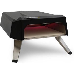 imagePermasteel 12Inch Gas Pizza Oven with Cover  Outdoor Pizza Oven Portable Gas Pizza Oven for Outside PO40001BK Propane Pizza Oven Custom Backyard Pizza Maker