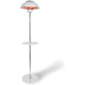 imagePermasteel 1500W Electric Patio Heater  Floor Standing Infrared Heater with Table Top  IndoorOutdoor Use  Model PH90202SSAM