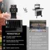imagePermasteel 2Burner Propane Gas Grill BBQ Grill with Foldable Side Tables ampamp Tool Hooks Perfect for Outdoor Cooking Patio ampamp Garden CopperBlackCopper