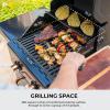 imagePermasteel 2Burner Propane Gas Grill BBQ Grill with Foldable Side Tables ampamp Tool Hooks Perfect for Outdoor Cooking Patio ampamp Garden CopperBlackCopper