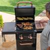 imagePermasteel 2Burner Propane Gas Grill BBQ Grill with Foldable Side Tables ampamp Tool Hooks Perfect for Outdoor Cooking Patio ampamp Garden CopperBlackCopper