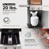 imagePermasteel 2Burner Propane Gas Grill BBQ Grill with Foldable Side Tables ampamp Tool Hooks Perfect for Outdoor Cooking Patio ampamp Garden CopperCopper