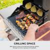 imagePermasteel 2Burner Propane Gas Grill BBQ Grill with Foldable Side Tables ampamp Tool Hooks Perfect for Outdoor Cooking Patio ampamp Garden CopperRed