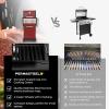 imagePermasteel 2Burner Propane Gas Grill BBQ Grill with Foldable Side Tables ampamp Tool Hooks Perfect for Outdoor Cooking Patio ampamp Garden CopperRed