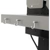 imagePermasteel 3Burner Propane Gas Grill 30000 BTUs BBQ Grill with Cast Iron Grates Foldable Side Tables ampamp Tool Hooks Outdoor Grill AzureBlack