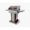 imagePermasteel 3Burner Propane Gas Grill 30000 BTUs BBQ Grill with Cast Iron Grates Foldable Side Tables ampamp Tool Hooks Outdoor Grill AzureMocha