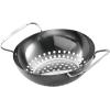 imagePermasteel 3Pc Mini Grill Baskets Cookware Set  Includes Small Grill Pan Bowl Wok and Grill Basket PAA12010SS Perfect Size for 2 Outdoor Grilling and Camping Stainless Steel