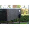 imagePermasteel 80Qt Large Rolling Patio Cooler with Wheels Insulated HandWoven Wicker Beverage Cooler for Outdoor Parties ampamp Events Ice Chest for Drinks