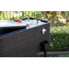 imagePermasteel 80Qt Large Rolling Patio Cooler with Wheels Insulated HandWoven Wicker Beverage Cooler for Outdoor Parties ampamp Events Ice Chest for Drinks