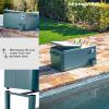 imagePermasteel 80Qt Outdoor Patio Cooler with Removable Basin Outside Beverage Cooler Cart Rolling Cooler with Wheels and Handles Stainless SteelTeal