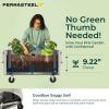 imagePermasteel SelfWatering Garden Bed Rolling Planter for Vegetables Flowers Herbs and Fruit Outdoor Indoor Caster Wheels BlueIvory