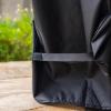 imagePermasteel Universal Cooler Cover for 80Qt Large Outdoor Patio Cooler Cart Weatherproof Waterproof UVResistant Cover for Rolling Coolers Backyard Deck and Patio Use BlackBlack