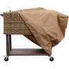 imagePermasteel Universal Cooler Cover for 80Qt Large Outdoor Patio Cooler Cart Weatherproof Waterproof UVResistant Cover for Rolling Coolers Backyard Deck and Patio Use TanTan