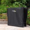 imagePermasteel Universal Cooler Cover for 80Qt Large Outdoor Patio Cooler Cart Weatherproof Waterproof UVResistant Cover for Rolling Coolers Backyard Deck and Patio Use BlackBlack