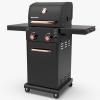 imagePermasteel 2Burner Propane Gas Grill BBQ Grill with Foldable Side Tables ampamp Tool Hooks Perfect for Outdoor Cooking Patio ampamp Garden CopperBlackCopper