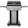 imagePermasteel 3Burner Propane Gas Grill 30000 BTUs BBQ Grill with Cast Iron Grates Foldable Side Tables ampamp Tool Hooks Outdoor Grill AzureBlack