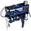 imagePermasteel Power Tool Organizer Wall Mount  150 Lbs Load 3Layer Heavy Duty Metal Tool Storage Rack with Charging Station 6 Drill Holders for Garage Workbench and Workshop YellowBlue