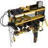 imagePermasteel Power Tool Organizer Wall Mount  150 Lbs Load 3Layer Heavy Duty Metal Tool Storage Rack with Charging Station 6 Drill Holders for Garage Workbench and Workshop YellowYellow
