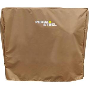 imagePermasteel Universal Cooler Cover for 80Qt Large Outdoor Patio Cooler Cart Weatherproof Waterproof UVResistant Cover for Rolling Coolers Backyard Deck and Patio Use TanTan
