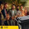 imagePermasteel PS203F1BLKAM 80 Quart Portable Rolling Patio Cooler BlackBlack