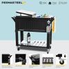 imagePermasteel PS203F1BLKAM 80 Quart Portable Rolling Patio Cooler BlackBlack