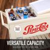 imagePermasteel PS203F1BLKAM 80 Quart Portable Rolling Patio Cooler BlackPepsi