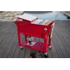 imagePermasteel PS203F1BLKAM 80 Quart Portable Rolling Patio Cooler BlackRed