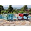 imagePermasteel PS203F1BLKAM 80 Quart Portable Rolling Patio Cooler BlackRed